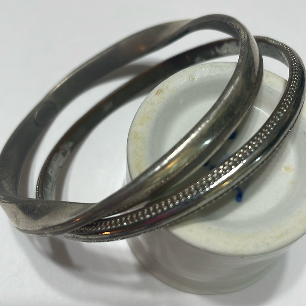 Chicos silver bangle bracelets